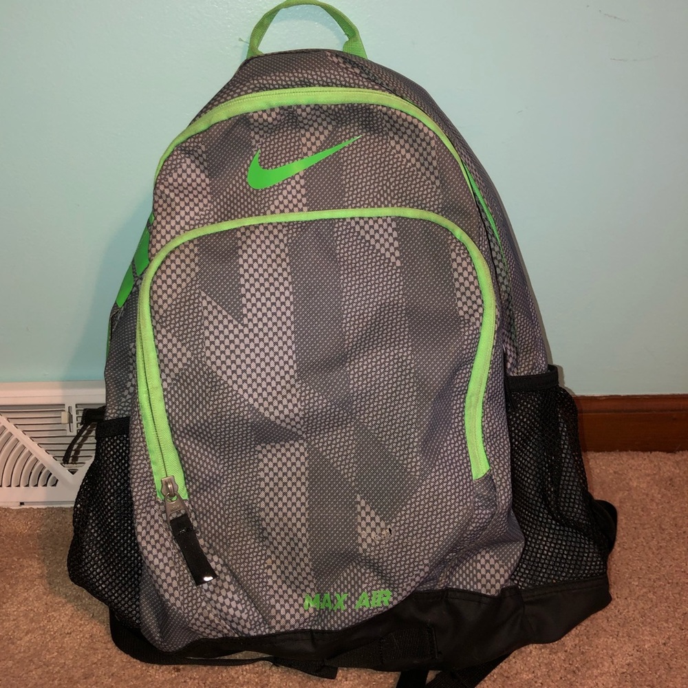 Nike air zoom backpack grey/green LIKE new